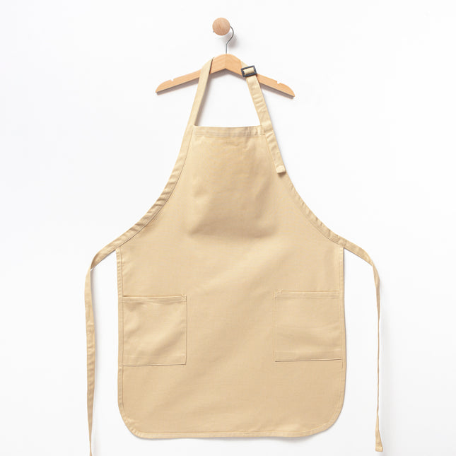 Apron with Patch Pockets Adjustable Neck Strap With Buckle